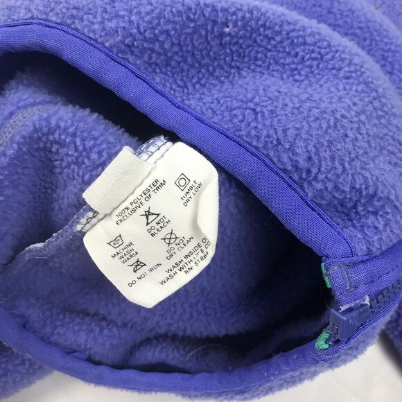 Vintage Patagonia 1990 Synchilla Full Zip Retro X Fleece Jacket Purple Womens 12 - Picture 7 of 12
